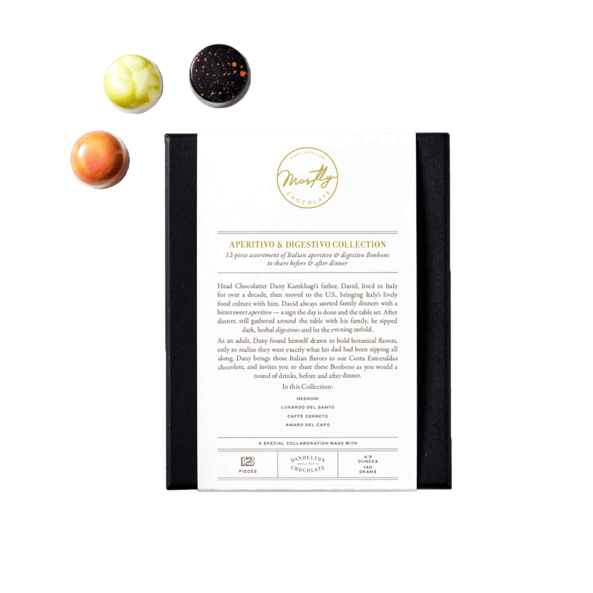 Dandelion Chocolate Aperitivo & Digestivo Collection
